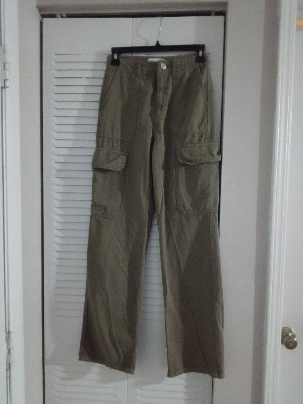 Zara Olive Green Cargo Pants